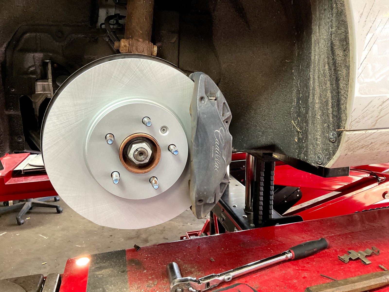 Brake service detail at Bhalli Auto & Repair